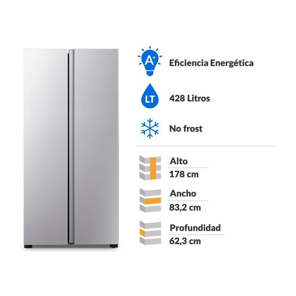 Refrigerador Side by Side Hisense RC-56WS / No Frost / 428 Litros / A+ image number 1.0
